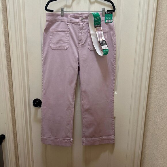 Buffalo David Bitton High-Rise Brigette Soft Stretch Crop Pants Women's Size 12 - Picture 6 of 14